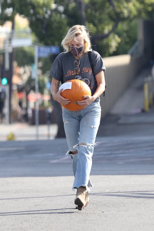 MALIN AKERMAN Out to Buy a Pumpkin in Los Feliz 10/24/2021