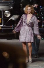 MARGOT ROBBIE on the Set of Babylon in Los Angeles 10/05/2021