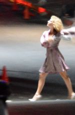MARGOT ROBBIE on the Set of Babylon in Los Angeles 10/05/2021