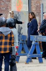 MARISKA HARGITAY on the Set of Law and Order: Special Victims Unit in Brooklyn 10/13/2021