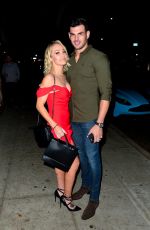 MARY FITZGERALD and Romain Bonnet Night Out in Santa Monica 10/08/2021
