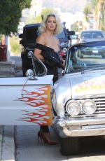 MARYSE OUELLET Surprise The Mitz in a Vintage Muscle Car in Los Angeles 10/14/2021