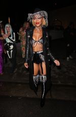 MEAGAN GOOD Arrives at CARN*EVIL Halloween Party in Bel Air 10/30/2021