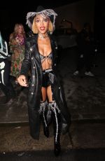 MEAGAN GOOD Arrives at CARN*EVIL Halloween Party in Bel Air 10/30/2021