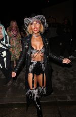 MEAGAN GOOD Arrives at CARN*EVIL Halloween Party in Bel Air 10/30/2021