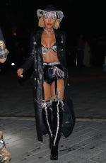 MEAGAN GOOD Arrives at CARN*EVIL Halloween Party in Bel Air 10/30/2021