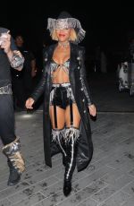 MEAGAN GOOD Arrives at CARN*EVIL Halloween Party in Bel Air 10/30/2021