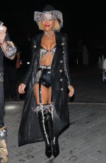 MEAGAN GOOD Arrives at CARN*EVIL Halloween Party in Bel Air 10/30/2021