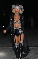 MEAGAN GOOD Arrives at CARN*EVIL Halloween Party in Bel Air 10/30/2021