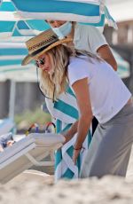 MEG RYAN Out on the Beach in Montecito 09/30/2021