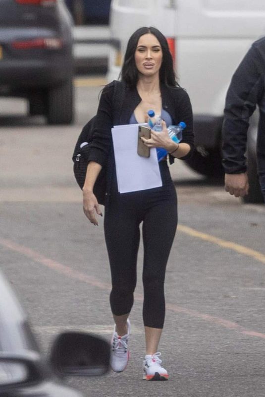 MEGA FOX on the Set of Expendables 4 in London 10/07/2021