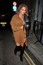 MEGAN BARTON HANSON Arrives at Maya Jama
