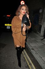 MEGAN BARTON HANSON Arrives at Maya Jama