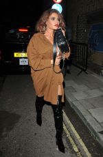 MEGAN BARTON HANSON Arrives at Maya Jama