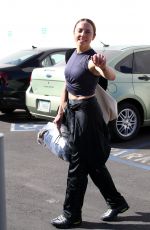 MELANIE CHISHOL Leaves Dance Studio in Los Angeles 10/15/2021