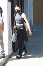 MELANIE CHISHOL Leaves Dance Studio in Los Angeles 10/15/2021