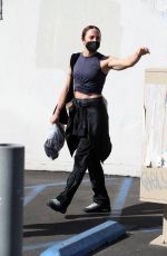 MELANIE CHISHOL Leaves Dance Studio in Los Angeles 10/15/2021