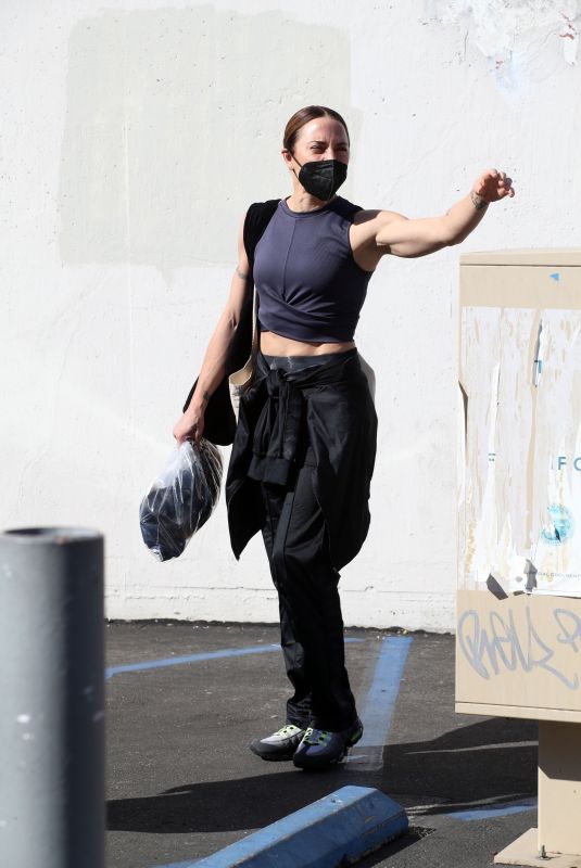 MELANIE CHISHOL Leaves Dance Studio in Los Angeles 10/15/2021
