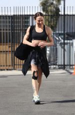 MELANIE CHISHOLM Leaves Dance Studio in Los Angeles 10/15/2021