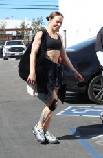 MELANIE CHISHOLM Leaves Dance Studio in Los Angeles 10/15/2021