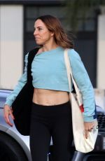 MELANIE CHISHOLM Leaves Dancing With The Stars Rehearsal in Los Angeles 10/05/2021