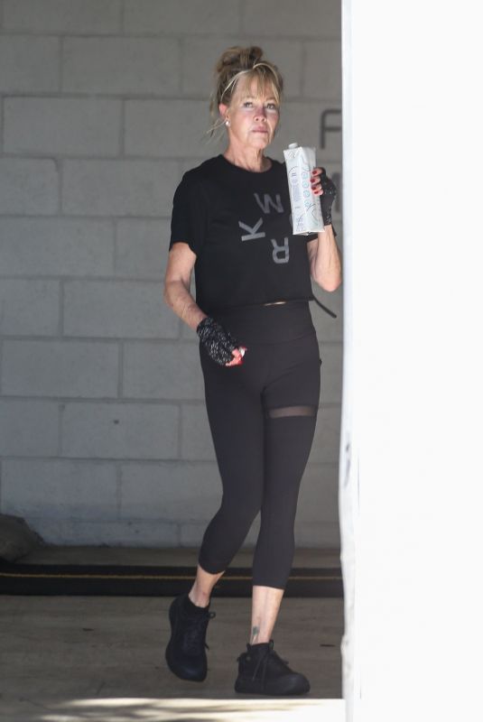 MELANIE GRIFFITH Leaves a Gym in Los Angeles 10/27/2021