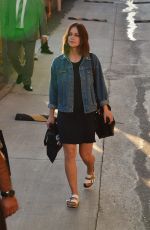 MELISSA BENOIST Leaves Jimmy Kimmel Live 10/05/2021