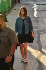 MELISSA BENOIST Leaves Jimmy Kimmel Live 10/05/2021