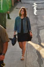 MELISSA BENOIST Leaves Jimmy Kimmel Live 10/05/2021