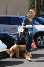 MELORA HARDIN with Her Dog at Dance Studio in Los Angeles 10/29/2021