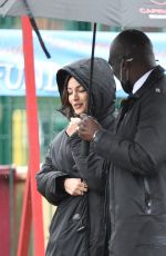 MICHELLE KEEGAN Filming Brassic TV Series in Manchester 10/20/2021