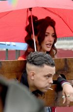 MICHELLE KEEGAN Filming Brassic TV Series in Manchester 10/20/2021