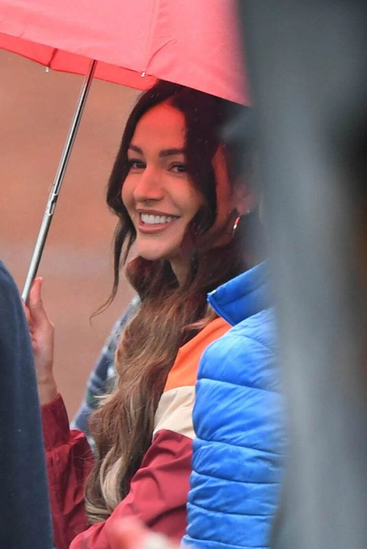 MICHELLE KEEGAN Filming Brassic TV Series in Manchester 10/20/2021