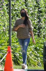 MILA KUNIS Out and About in Los Angeles 10/21/2021