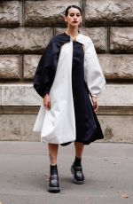 MILENA SMIT Out at Paris Fashion Week 10/01/2021