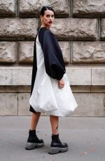 MILENA SMIT Out at Paris Fashion Week 10/01/2021