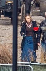MILLIE BOBBY BORWN on the Set of Enola Holmes 2 in Hull 10/04/2021