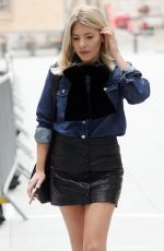 MOLLIE KING Arrives at BBC Radio 1 in Lndon 10/01/2021