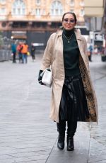 MYLEENE KLASS Arrives at Global Radio Studio in London 10/18/2021