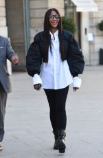 NAOMI CAMPBELL Arrives at Chloe Show at Paris Fashion Show 09/30/2021