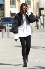 NAOMI CAMPBELL Arrives at Chloe Show at Paris Fashion Show 09/30/2021