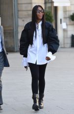 NAOMI CAMPBELL Arrives at Chloe Show at Paris Fashion Show 09/30/2021