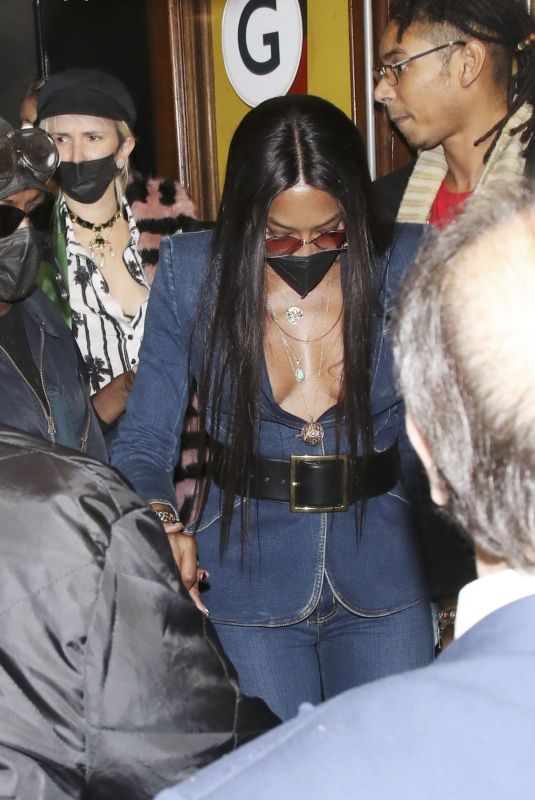 NAOMI CAMPBELL Leaves Get Up Stand Up! The Bob Marley Musical in London 10/21/2021