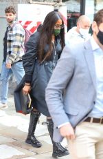 NAOMI CAMPBELL Leaves Torre di Pisa Restaurant in Milan 10/15/2021