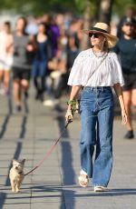 NAOMI WATTS Out with Her Dog Izzy at Hudson River Park in New York 10/02/2021