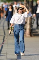 NAOMI WATTS Out with Her Dog Izzy at Hudson River Park in New York 10/02/2021