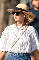 NAOMI WATTS Out with Her Dog Izzy at Hudson River Park in New York 10/02/2021