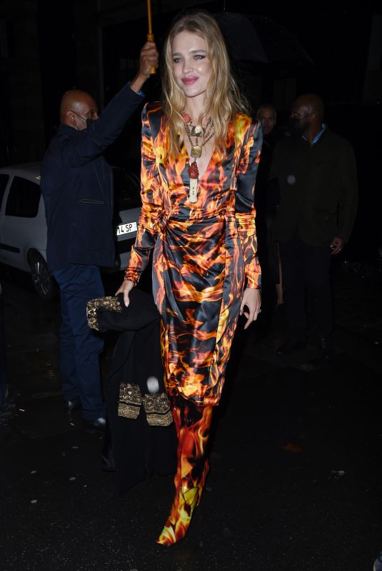 NATALIA VODIANOVA Out at Paris Fashion Week 10/02/2021