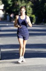 NATALIE MORALES Out Jogging in Los Angeles 10/21/2021