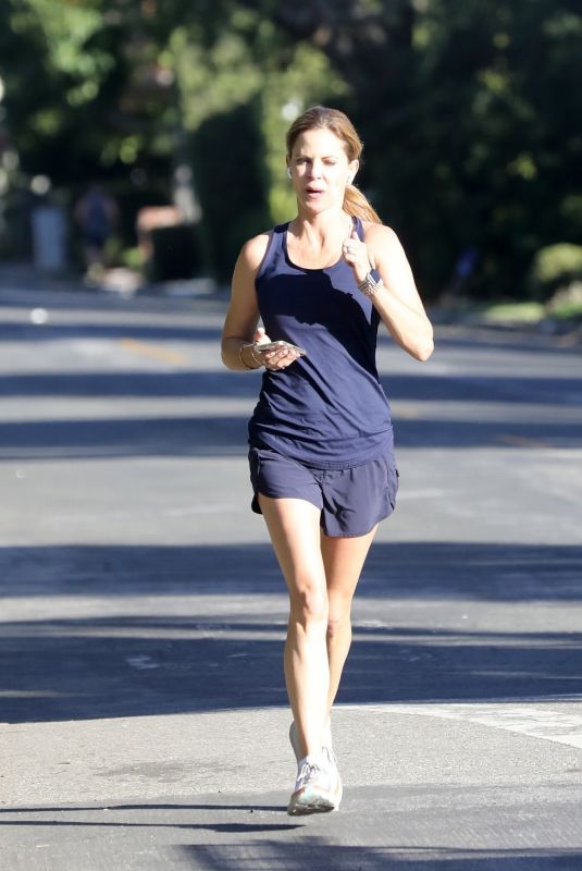 NATALIE MORALES Out Jogging in Los Angeles 10/21/2021